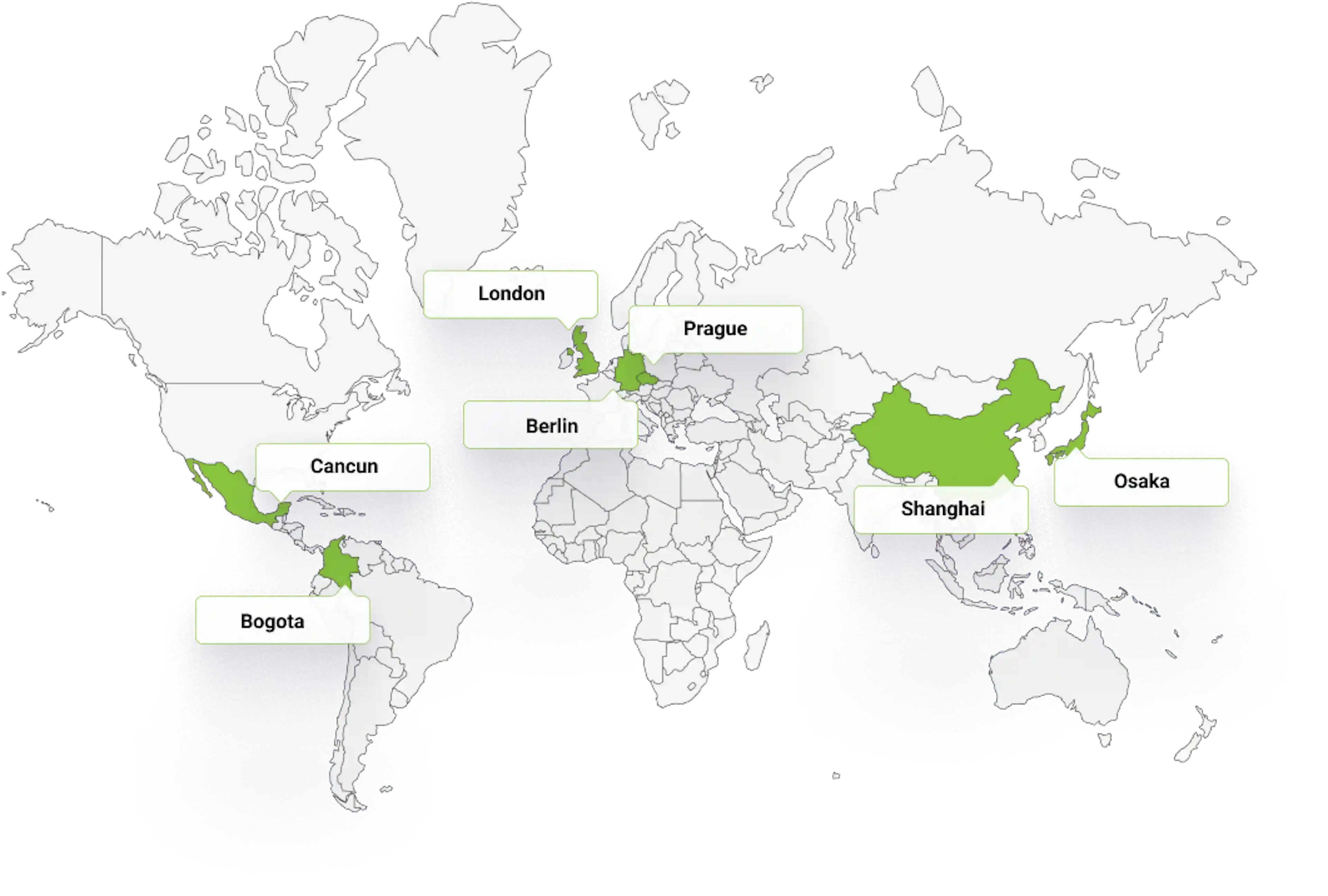 Devcon events on world map